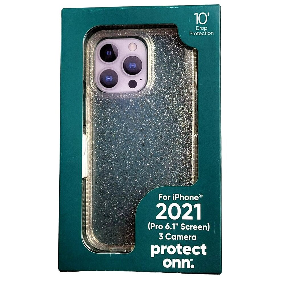 iPhone Case Clear Sparkle 2021 13 Pro (Pro 6.1" Screen) Protection NEW  JH1391
